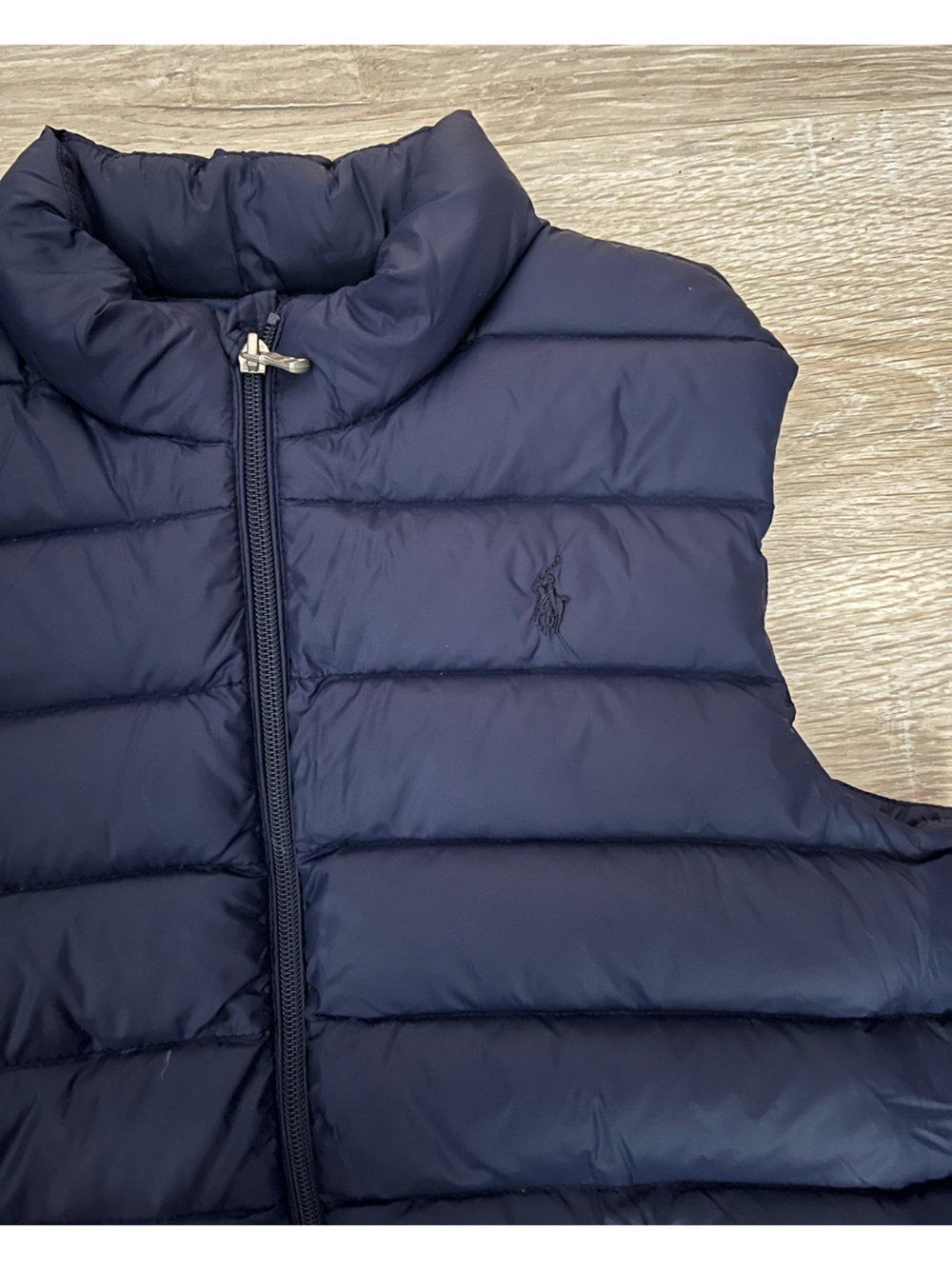 Polo by Ralph Lauren Kid’s Quilted Puffer Down Vest Navy Blue - Size XL - Picture 3 of 8
